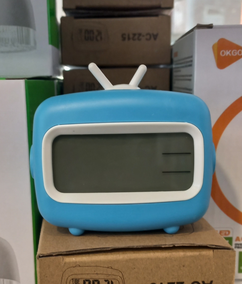ساعت هشدار دیجیتال رومیزی طرح تلویزیون قدیمی (مدل AC-2215) - تصویر 2